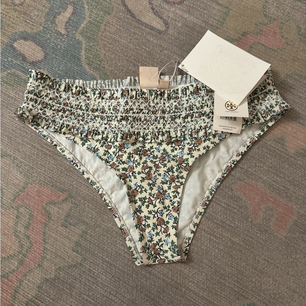 NWT Tory Burch Costa Printed Starburst Hipster Bikini Bottom
